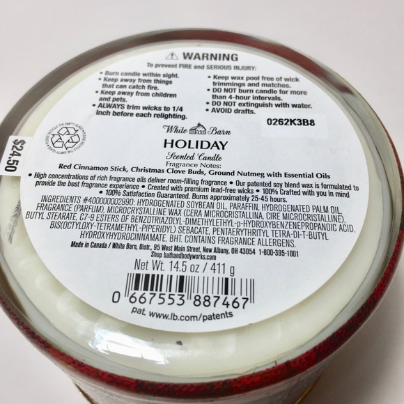 HOLIDAY 3 Wick Candle - Picture 3 of 4